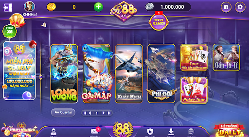 Các bước vào game bắn cá trên cổng game R88